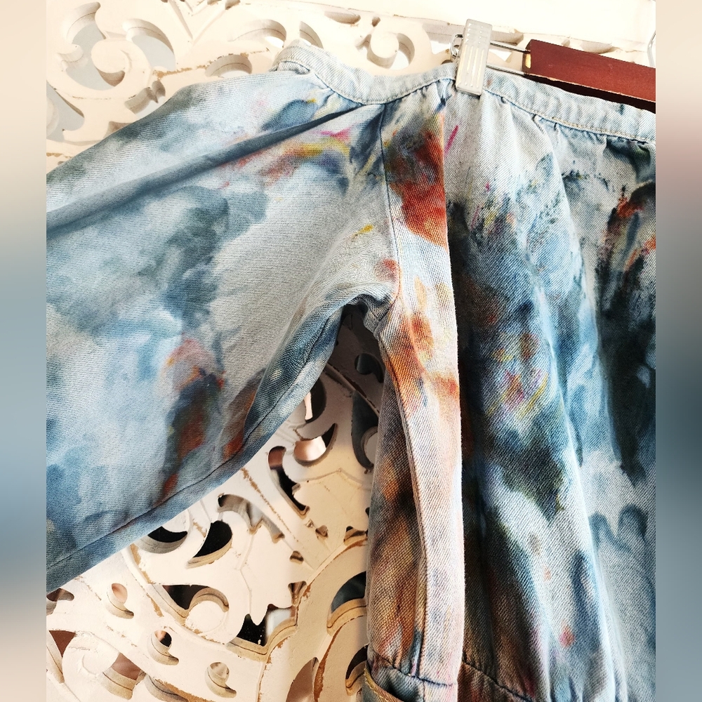 KIKI HARPER TIE DYE OFF SHOULDERS OVERALL SIZE XL - Picture 14 of 16